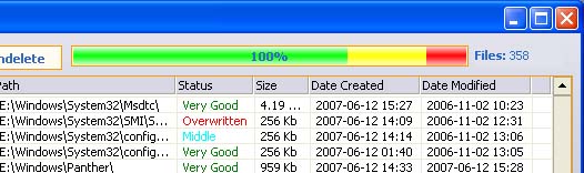 Recover Files Running the Search